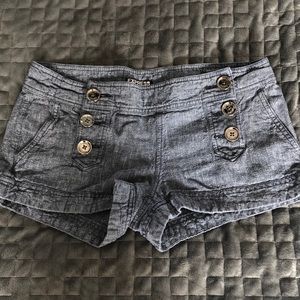 Express denim sailor shorts
